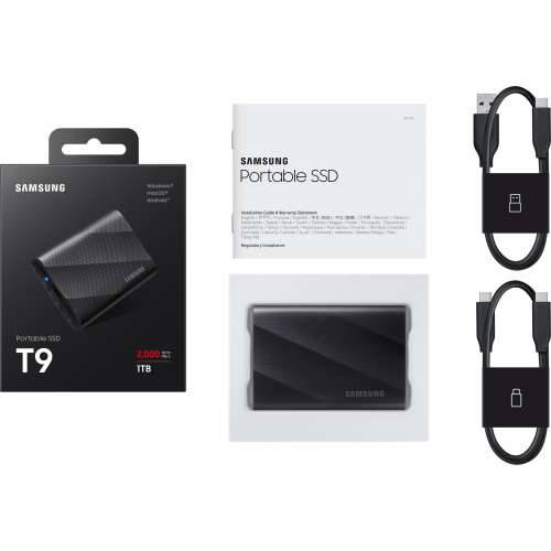 1TB Samsung Portable T9 USB 3.2 Gen2 Black retail Cijena