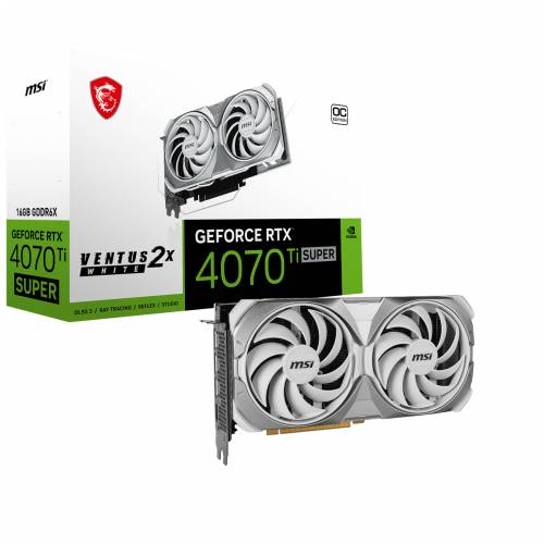 MSI GeForce RTX 4070 Ti Super 16G VENTUS 2X WHITE OC - 16GB GDDR6X, 1x HDMI, 3x DP Cijena