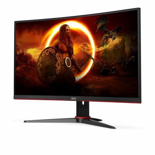 AOC Gaming C27G2E - 27 inch Full HD Curved Monitor, 165 Hz, 1 ms GtG, FreeSync Premium (1920x1080, VGA, HDMI, DisplayPort) black-red Cijena