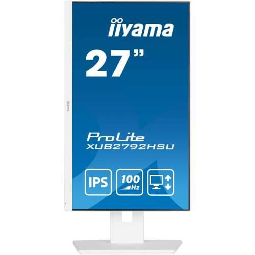68.6cm/27“ (1920x1080) Iiyama Prolite XUB2792HSU-W6 16:9 FHD IPS 100Hz 0.4ms HDMI DP USB LS Pivot Vesa White Cijena
