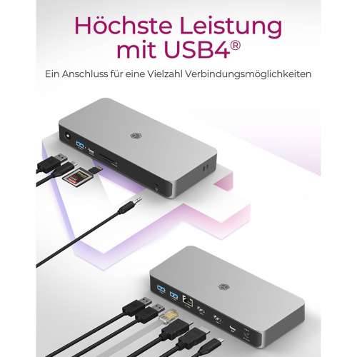 ICY BOX IB-DK2880-C41 USB4 10-in-1 PD 100W Docking Station Cijena
