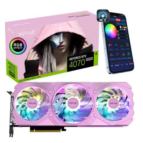 KFA2 GeForce RTX 4070 Super EX GAMER 1-Click OC Pink - 12GB GDDR6X, 1x HDMI, 3x DP Cijena