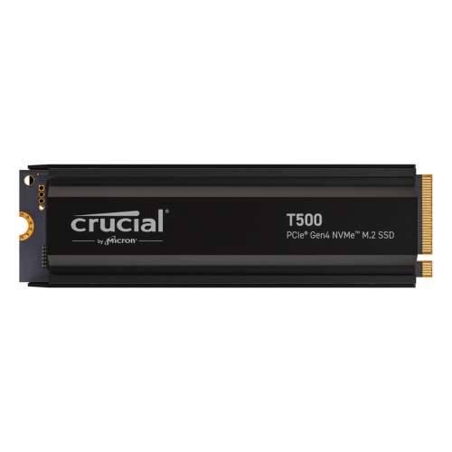 Crucial T500 SSD with Heatsink 2TB M.2 PCIe Gen4 NVMe Internal Solid State Modules