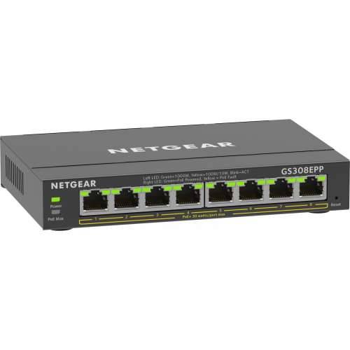 8P Netgear GS308EPP-100PES - managed // rackmountable // POE+ (123W) Cijena