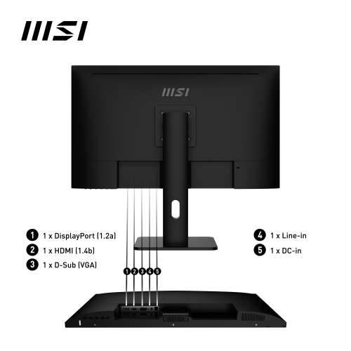 MSI PRO MP273APDE Office Monitor - IPS, 100Hz, DP, HDMI Pivot, height adjustment Cijena