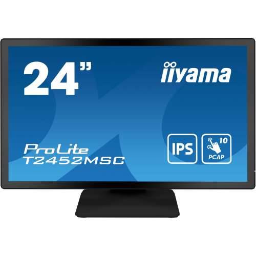 61cm/24“ (1920x1080) Iiyama ProLite T2452MSC-B1 16:9 FHD IPS Touch 14ms HDMI DP USB-C Speaker Black Cijena