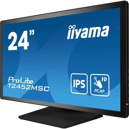 61cm/24“ (1920x1080) Iiyama ProLite T2452MSC-B1 16:9 FHD IPS Touch 14ms HDMI DP USB-C Speaker Black Cijena