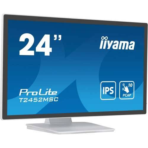 61cm/24“ (1920x1080) Iiyama ProLite T2452MSC-W1 16:9 FHD IPS Touch 14ms HDMI DP Speaker White Cijena