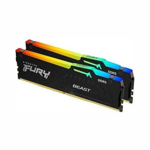 MEM DDR5 32GB (2x16) 5600MHz Kingston FURY Beast RGB KF556C40BBAK2-32 Cijena