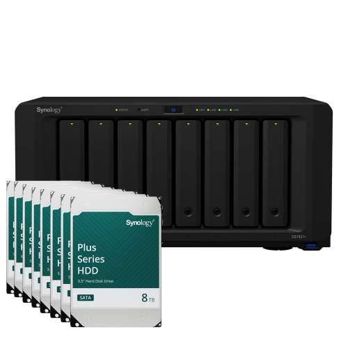 Synology DiskStation DS1821+ 64TB Plus HDD NAS bundle NAS incl. 8x 8TB Synology Plus HDD 3.5 inch SATA hard drive Cijena