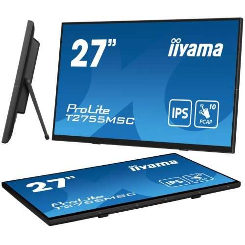 68.6cm/27“ (1920x1080) Iiyama ProLite T2755MSC-B1 16:9 FHD IPS Touch 5ms 60Hz HDMI DP USB Speaker Black Cijena
