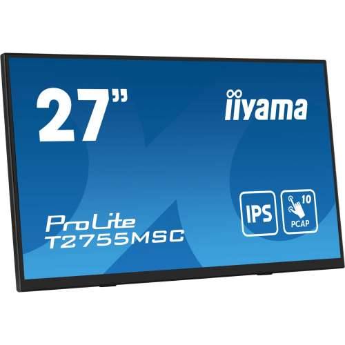 68.6cm/27“ (1920x1080) Iiyama ProLite T2755MSC-B1 16:9 FHD IPS Touch 5ms 60Hz HDMI DP USB Speaker Black Cijena