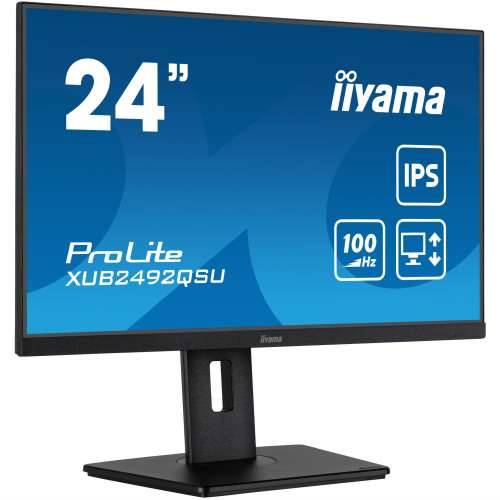 61cm/24“ (2560x1440) Iiyama ProLite XUB2492QSU-B1 16:9 WQHD IPS 0.5ms 100Hz HDMI DP USB Speaker Pivot Black Cijena