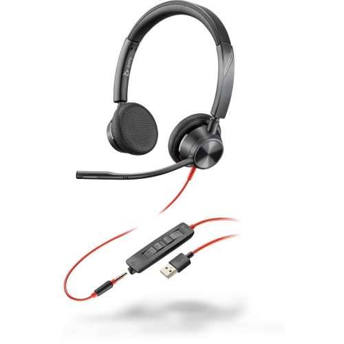 Poly Plantronics Blackwire 3325 Headset, Stereo, USB-A, 3.5mm jack, Unified Communication optimized