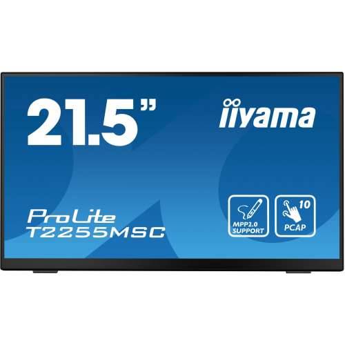 54.5cm/21.5“ (1920x1080) Iiyama ProLite T2255MSC-B1 16:9 FHD IPS Touch 5ms 60Hz HDMI DP Speaker Black Cijena