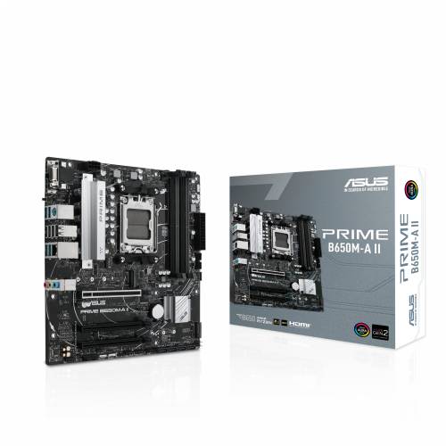ASUS PRIME B650M-A II mATX motherboard Socket AM5 M.2/USB3.2 Type C/HDMI/DP/VGA