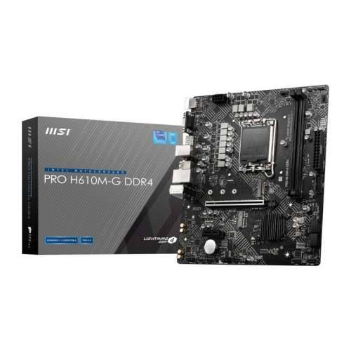 MSI Pro H610M-G mATX motherboard Socket 1700 M.2/HDMI/VGA/DP/USB3.2(Gen1)