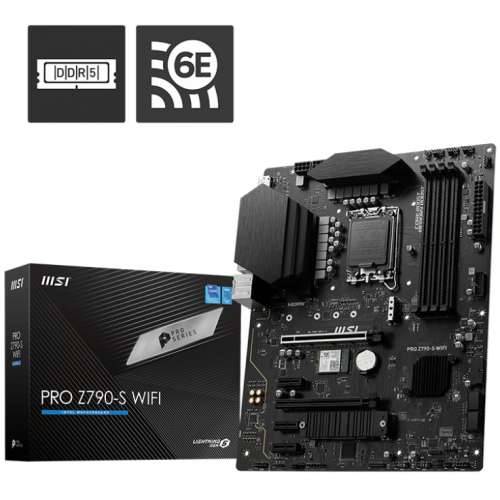 MSI PRO Z790-S WIFI ATX motherboard Socket 1700 WIFI/BT/M.2/LAN/HDMI/DP/USB-C Cijena