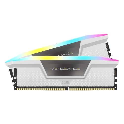 32GB (2x16GB) CORSAIR VENGEANCE RGB DDR5-5200 RAM CL40 Memory Kit White