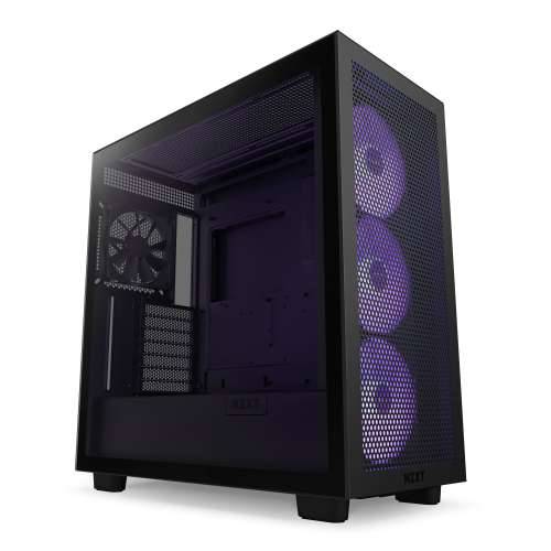 NZXT H7 Flow Black RGB Midi Tower ATX Gaming Case black with glass window Cijena