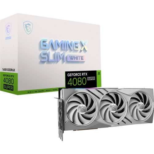 MSI GeForce RTX 4080 SUPER 16GB Gaming X SLIM White graphics card 2xDP/HDMI