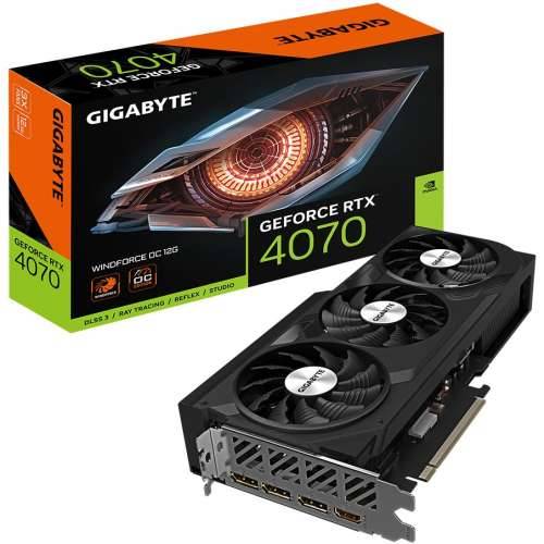 GIGABYTE GeForce RTX 4070 WINDFORCE OC 12GB GDDR6X graphics card 1xHDMI 3xDP