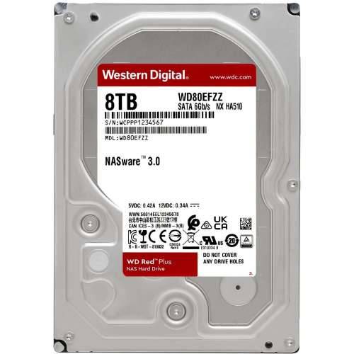 WD Red Plus WD80EFZZ NAS HDD - 8 TB 5640 rpm 128 MB 3.5 inch SATA 6 Gbit/s CMR Cijena