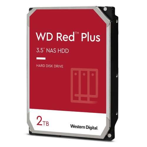 WD Red Plus WD20EFPX NAS HDD - 2 TB 64 MB 3.5 inch SATA 6 Gbit/s CMR