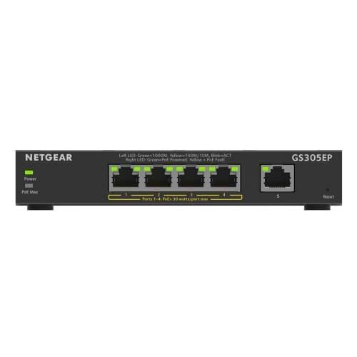 Netgear GS305EP 5 Port Gigabit PoE+ Smart Managed Plus Switch