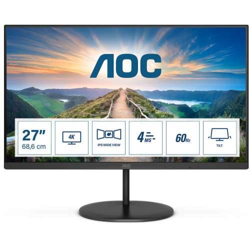 AOC U27V4EA 68.6cm (27") 4K UHD IPS Office Monitor 16:9 HDMI/DP 60Hz Sync 4ms Cijena