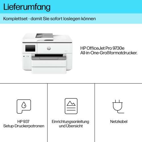 HP OfficeJet Pro 9730e printer scanner copier LAN WLAN A3 Instant Ink Cijena