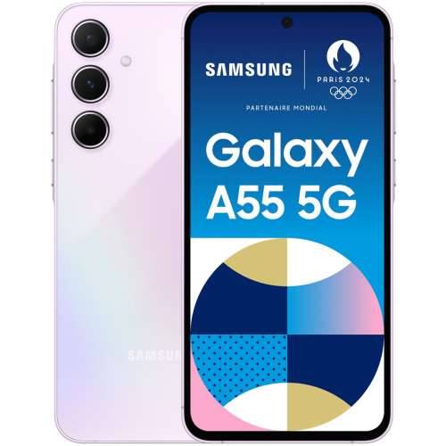 Samsung GALAXY A55 5G A556B Dual SIM 128GB Lilac Android 14.0 Smartphone