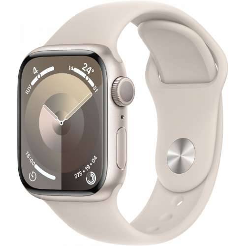 Apple Watch Series 9 GPS 41mm Aluminium Polarstern Sport Band Polarstern - S/M