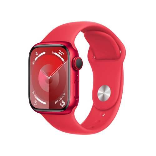 Apple Watch Series 9 LTE 41mm Aluminium Product(RED) Sport Band ProductRED S/M