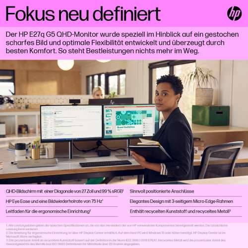 HP E27q G5 68.6cm (27") WQHD IPS Office Monitor 16:9 HDMI/DP/4xUSB Pivot HV Cijena