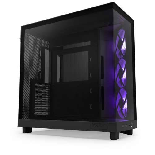NZXT H6 Flow RGB - Mid-Tower Airflow Gaming Case Black Glass Window Cijena