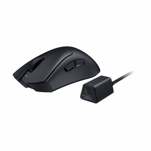 Razer DeathAdder V3 Pro + Hyperpolling Dongle Bundle - Ultra lightweight wireless ergonomic esports mouse