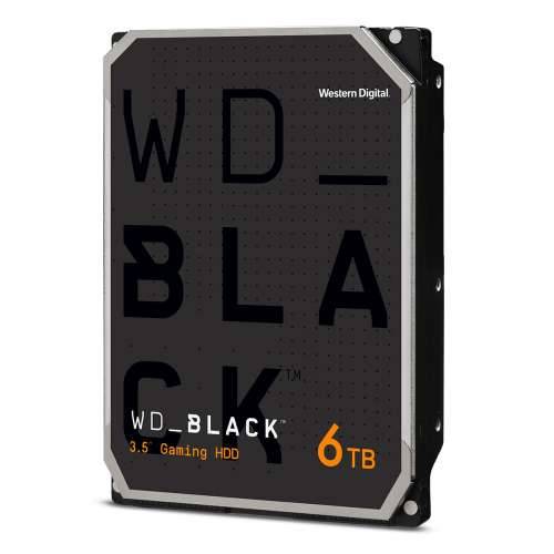 Western Digital WD_BLACK Desktop 6TB 128MB 3.5 inch SATA 6Gb/s - internal gaming hard drive (CMR)