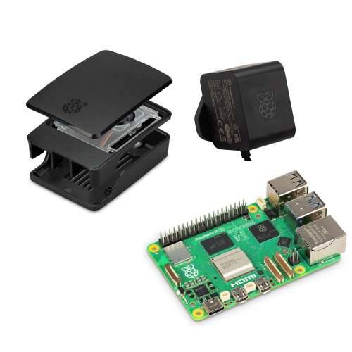 Raspberry Pi 5 Model B 4GB Starter Bundle black [Raspberry Pi 5 Model B 4GB, power supply black, case black/grey, active heat sink] Cijena