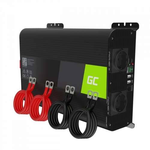 Green Cell Car Voltage Converter Power Inverter PRO 12V > 230V 2000W/4000W