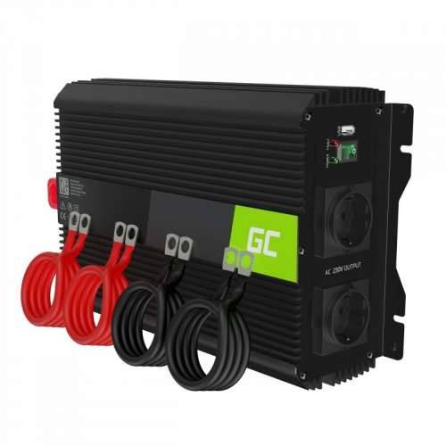 Green Cell Car Voltage Converter Power Inverter PRO 12V > 230V 3000W/6000W with USB Cijena