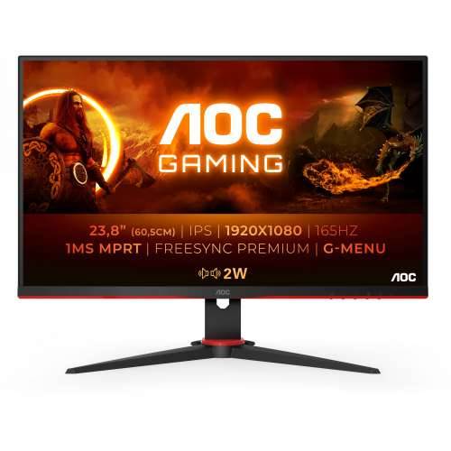 60cm/23.8“ (1920x1080) AOC Gaming 24G2SPAE/BK G2 Series 1ms 165 Hz 2x HDMI VGA DP LS Black Red Cijena
