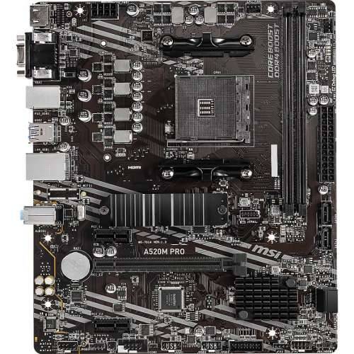 MSI A520M PRO - motherboard - micro ATX - Socket AM4 - AMD A520 Cijena