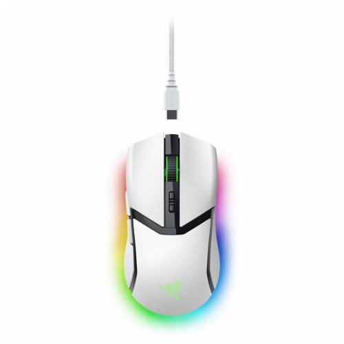 Razer Cobra Pro White wireless gaming mouse - 77g lightweight construction, Razer Focus 30k sensor, 11 zones Chroma lighting, white Cijena