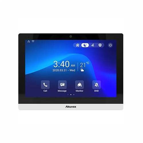 Indoor station C319A, touch screen, Android, POE, Wi-Fi, Bluetooth, 1 MP cam, white