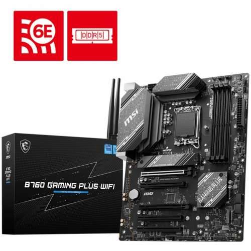 MSI B760 GAMING PLUS WIFI ATX motherboard Socket 1700 M.2/WIFI/BT/DP/HDMI/USB-C Cijena