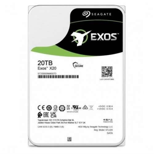 Seagate Exos X20 ST20000NM007D - 20TB 7200rpm 256MB 3.5" SATA 6Gb/s