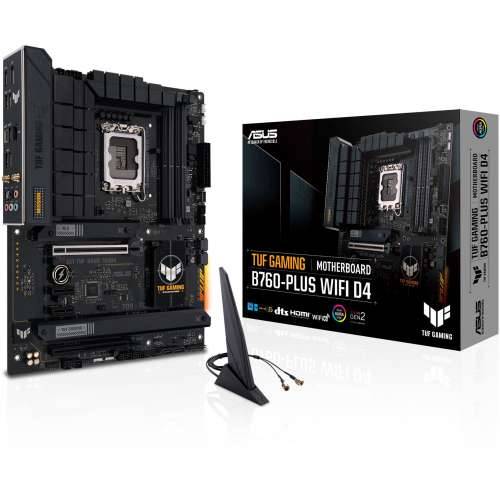 ASUS TUF GAMING B760-PLUS WIFI D4 ATX motherboard Socket 1700 DP/HDMI/USB-C
