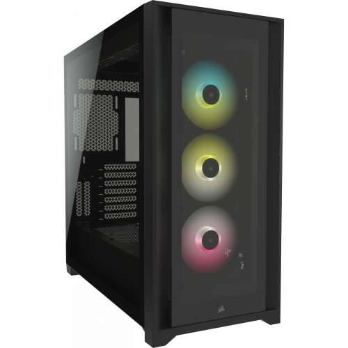 Corsair iCUE 5000X RGB Mid-Tower ATX Gaming Case Black TG Side Window Cijena