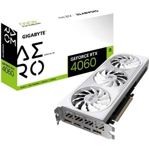 GIGABYTE GeForce RTX 4060 AERO 8GB GDDR6 Gaming Graphics Card 2xHDMI 2xDP